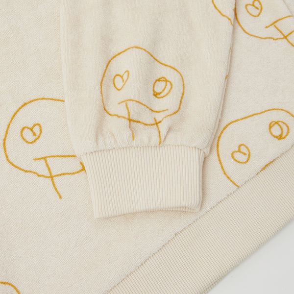 FREDS FACE TERRY TOWEL KIDS SWEATSHIRT