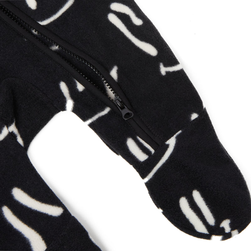WAVY GRIN POLAR FLEECE BABY PRAMSUIT