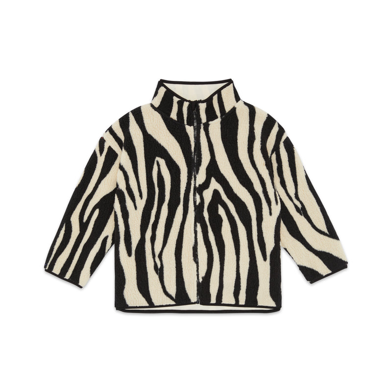 TIGER SHERPA KIDS FUNNEL COAT