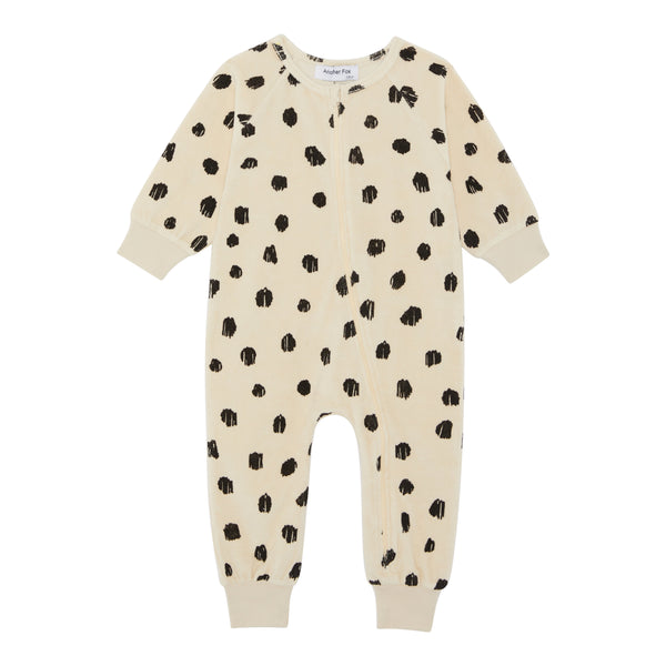 OUTLET CHEETAH TERRY TOWEL SLEEPSUIT