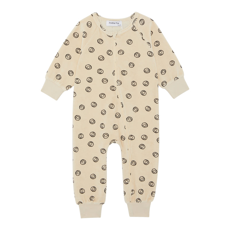 SMILE TERRY TOWEL SLEEPSUIT