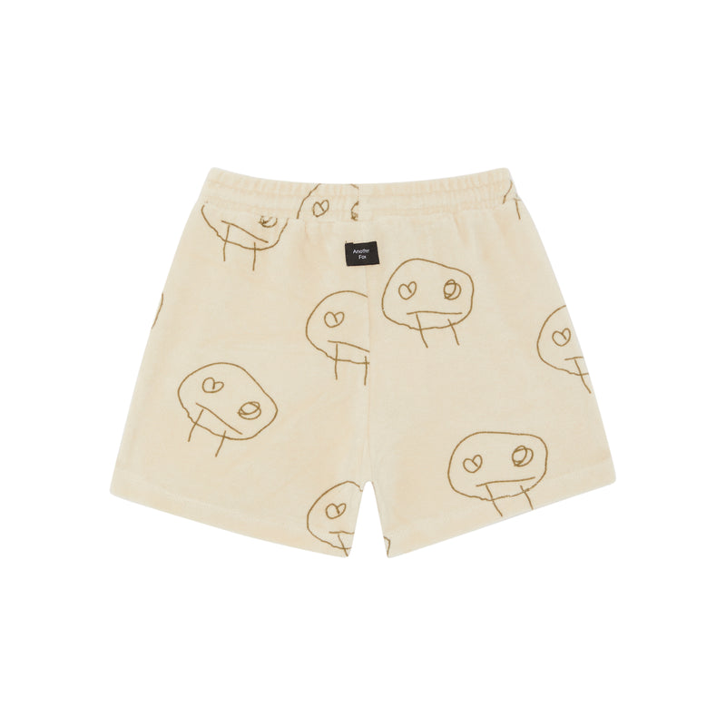 FREDS FACE TERRY TOWEL SHORTS