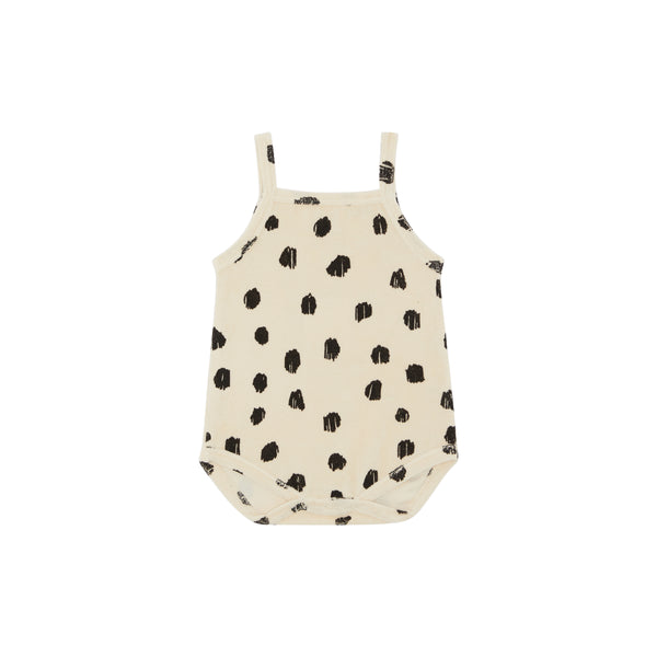 CHEETAH TERRY TOWEL VEST BODYSUIT