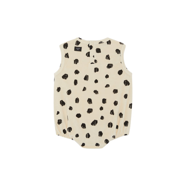 CHEETAH TERRY TOWEL BUBBLE BODYSUIT