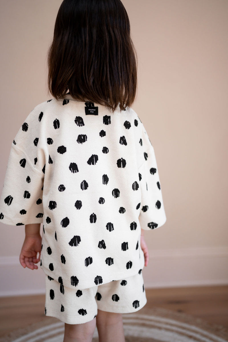 CHEETAH TERRY TOWEL TEE
