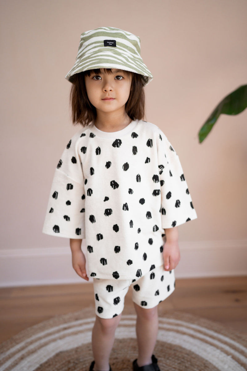 CHEETAH TERRY TOWEL TEE