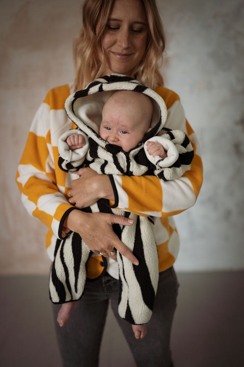 TIGER SHERPA BABY PRAMSUIT