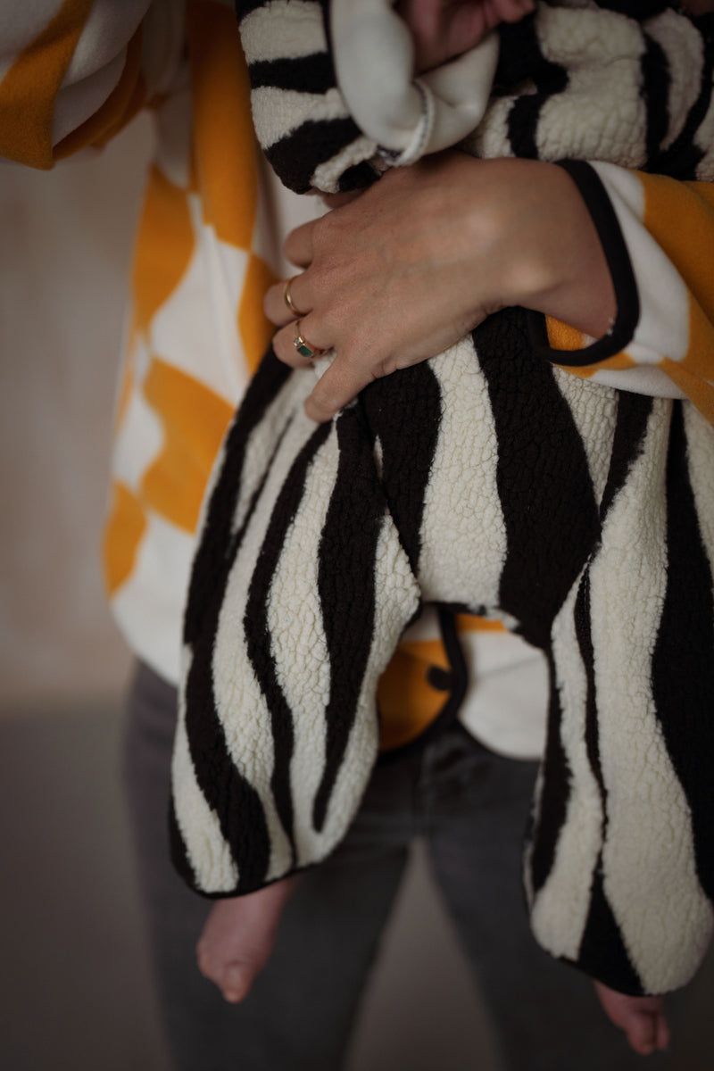 TIGER SHERPA BABY PRAMSUIT