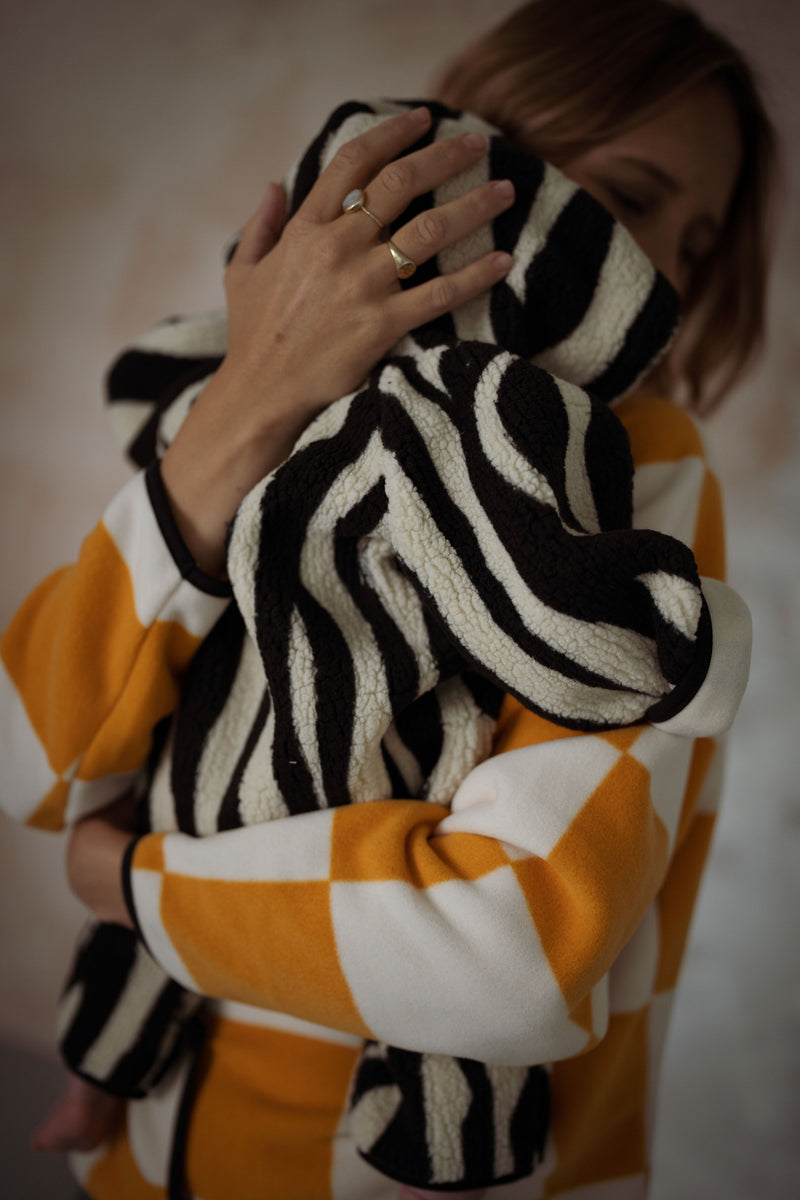 TIGER SHERPA BABY PRAMSUIT