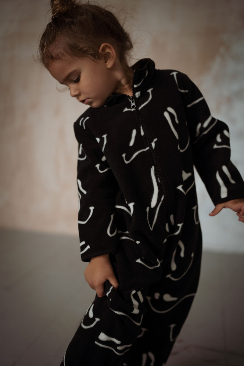 WAVY GRIN POLAR FLEECE KIDS ALL IN ONE