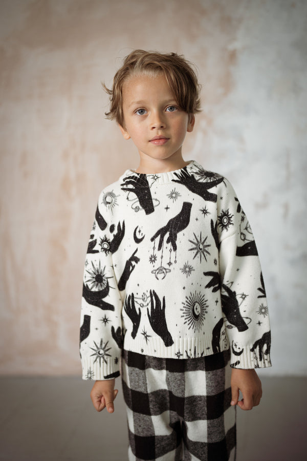 MAGIC HANDS FISHERMAN KNIT KIDS JUMPER