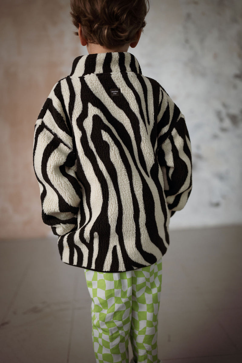 TIGER SHERPA KIDS FUNNEL COAT