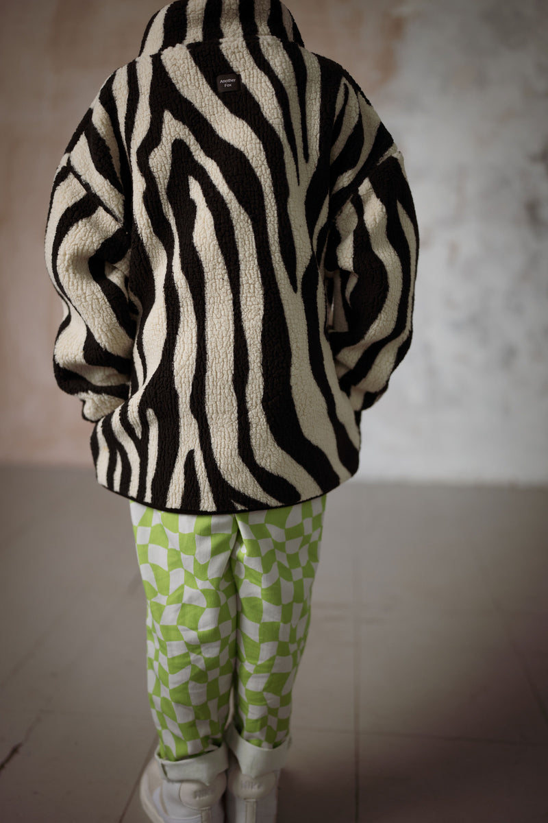 TIGER SHERPA KIDS FUNNEL COAT