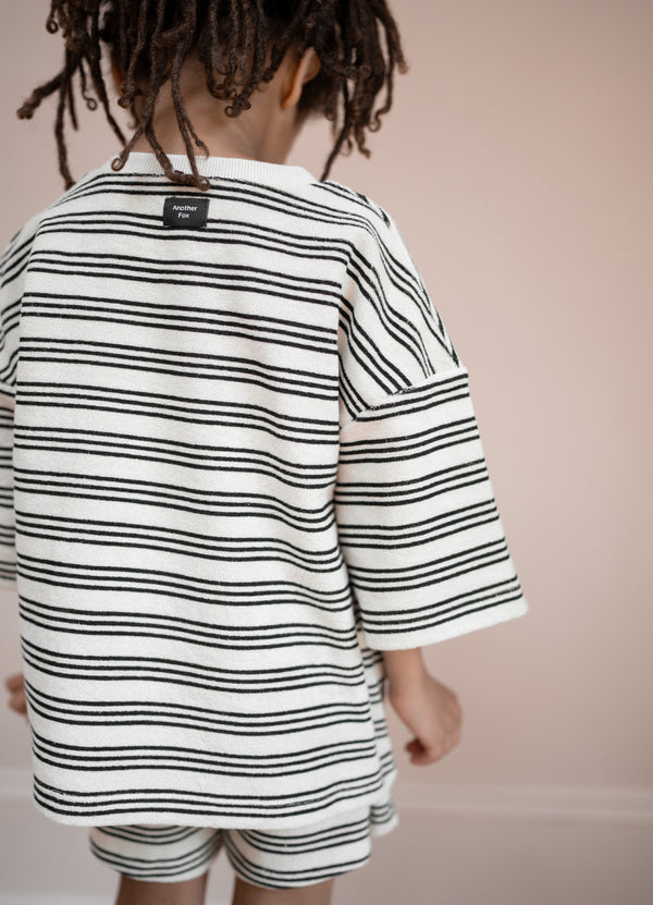 STRIPE TERRY TOWEL TEE