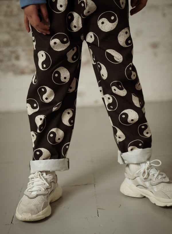 POLAR FLEECE YIN YANG KIDS PANTS