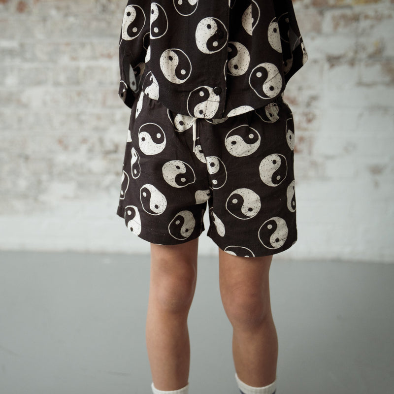 YIN YANG WOVEN SHORTS