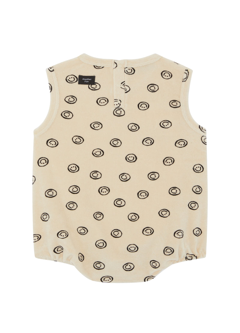 SMILE TERRY TOWEL BUBBLE BODYSUIT