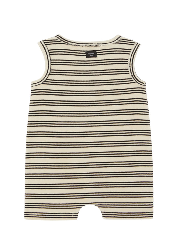 STRIPE TERRY TOWEL SLEEVELESS SHORTIE