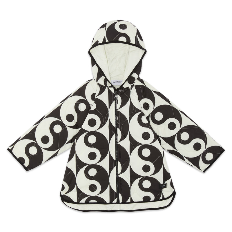 YIN YANG QUILTED KIDS COAT