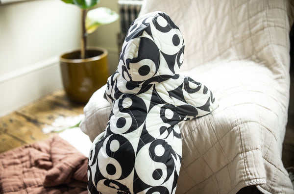 YIN YANG QUILT BABY PRAMSUIT