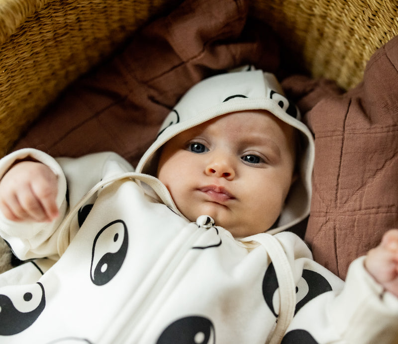 YIN YANG BABY BONNET (£14)